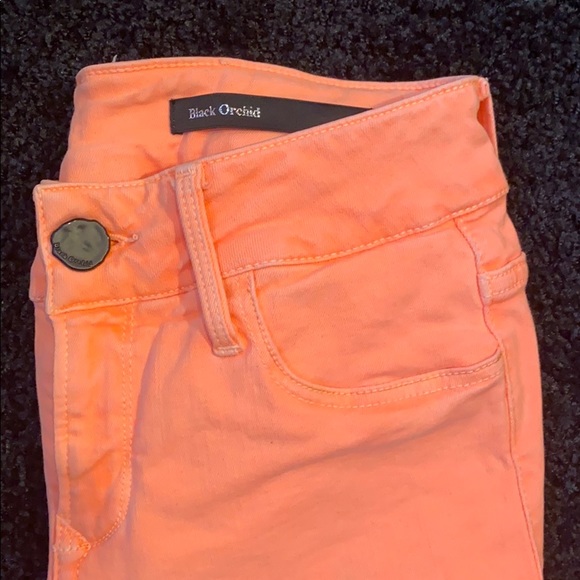Black Orchid neon orange SUPER soft jeans - Picture 2 of 3
